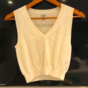 Sunday best aritzia v neck best beige size xs